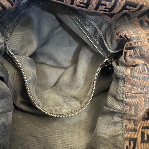 Vintage Fendi Monogram Brown and Black Messenger Bag - Picture 4 of 16